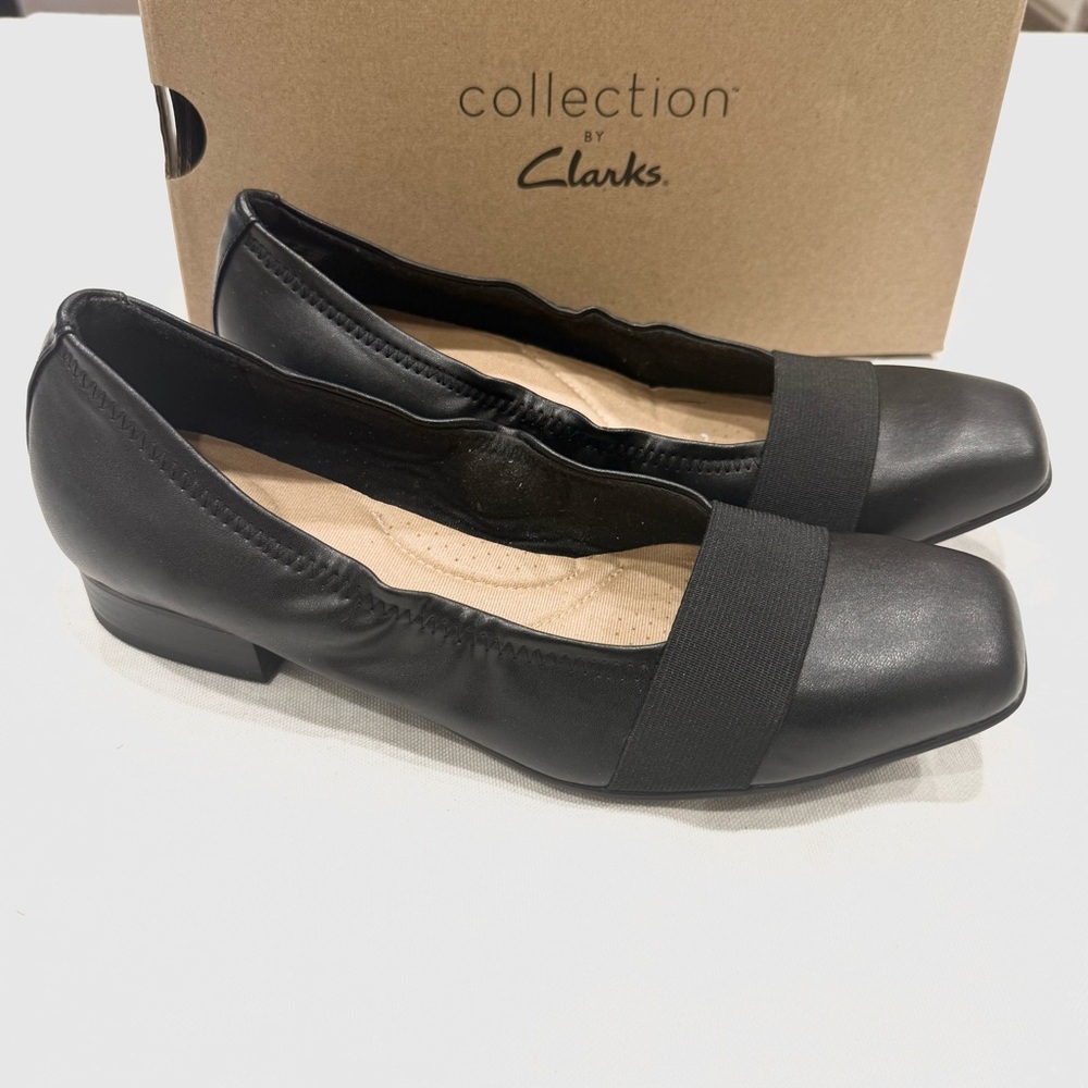 CLARKS TILMONT SLIP WOMEN LOAFERS SHOES COLOR BLACK NOIR
